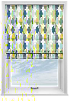 Mabel, Bluebell - Twist&Fit Roman Blind